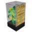 7 Green-Yellow/silver Polyhedral Dice Set - CHX26454